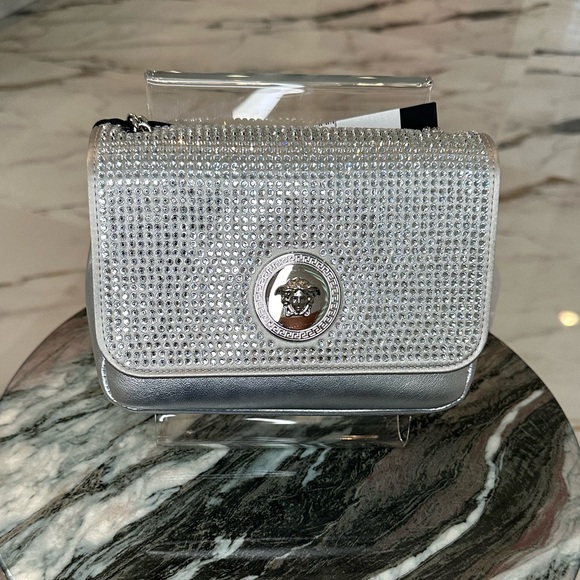 Versace Handbags - NWT Versace La Medusa Crystal Mini Bag